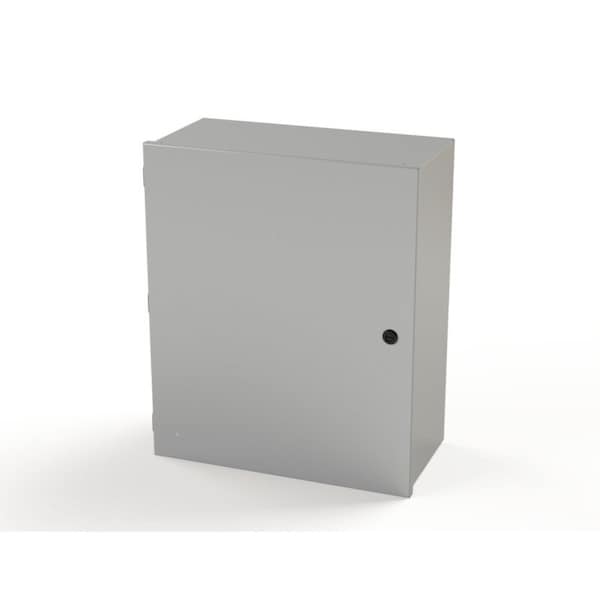 1/4 Turn Latch Electrical Enclosures, 24 in H, 10 in D, 20 in W, NEMA 1, Carbon Steel